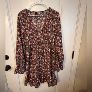 Floral Long Sleeve Dress